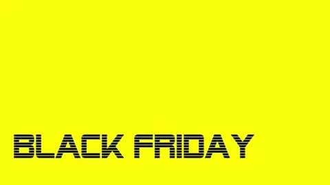 Black Friday. Yellow background. Stock Footage 115944920