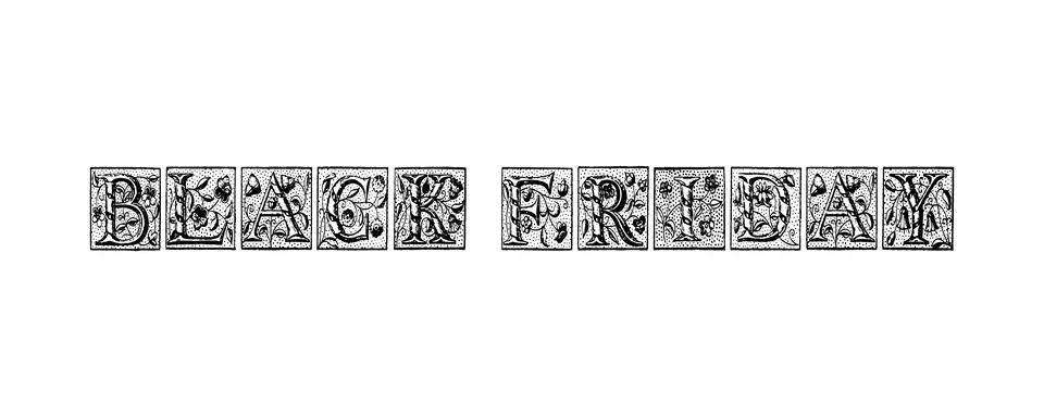 BLACK FRIDAY(403) Stock Illustration