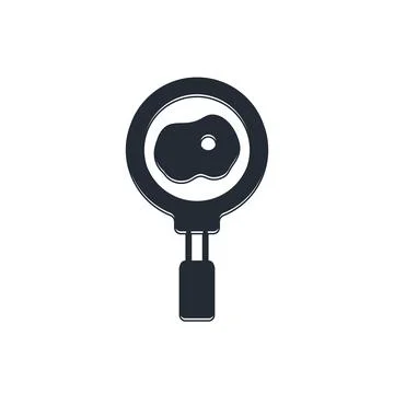 Black Fried eggs on frying pan icon isolated on white background. Fry or ro.. Stock Illustration