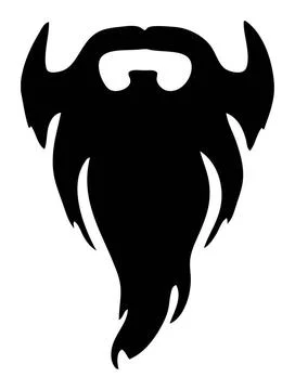 Black full beard 2D illustration of a black full beard Copyright: xZoonar.... Stock Photos