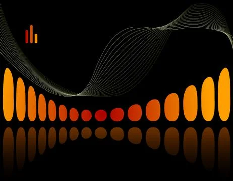 Black futuristic background Stock Illustration