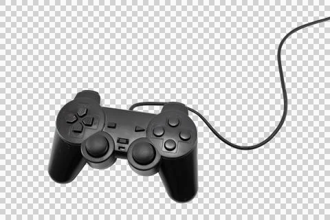 Black game controller PNG Stock-Fotos