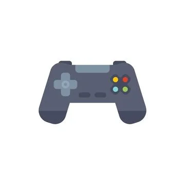 Black gamepad controller illustrating gaming concept Stock Illustration