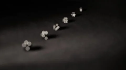 Black gaming dices 2 Stock Footage