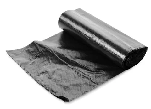 Black garbage bag Stock Photos