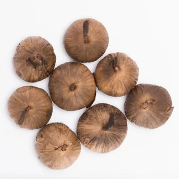 Black Garlic in studio Stock Photos