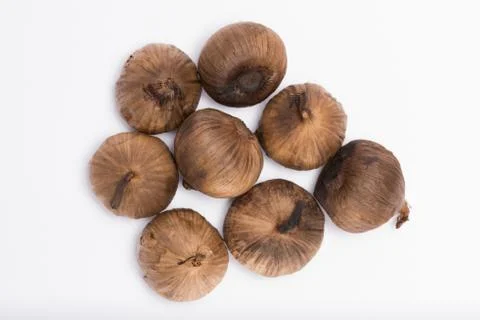 Black Garlic in studio Stock Photos