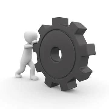 Black gear Stock Illustration