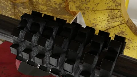 Black Gear Motion Background Loop Stock Footage 232386128