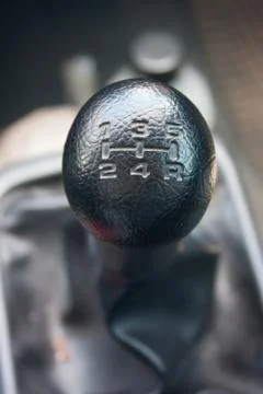 Black gearstick Stock Photos