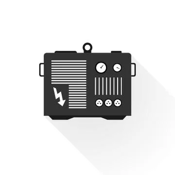 Black generator Stock-Illustration