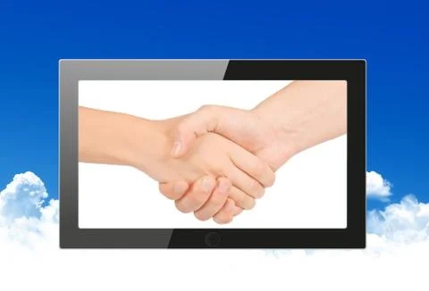 Black generic tablet pc, 3d render. Stock Illustration