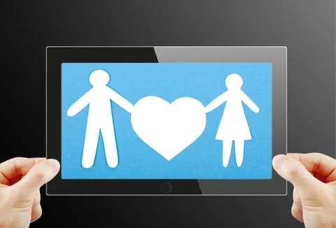 Black generic tablet pc, 3d render. Stock Illustration
