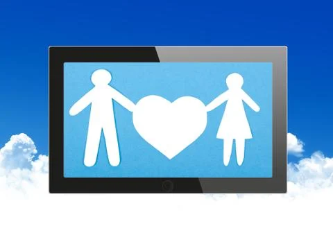 Black generic tablet pc, 3d render. Stock Illustration