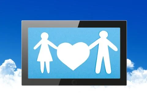 Black generic tablet pc, 3d render. Stock Illustration