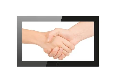 Black generic tablet pc, 3d render. Stock Illustration