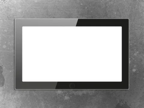 Black generic tablet pc, 3d render. Stock Illustration
