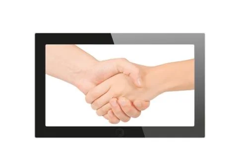 Black generic tablet pc, 3d render. Stock Illustration