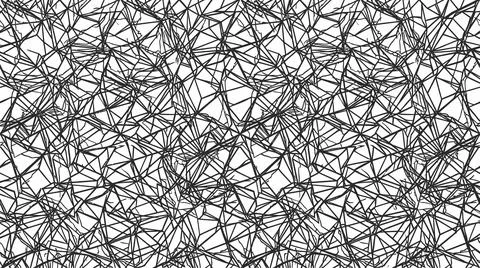 Black geometric abstract wireframe mesh pattern illustration for modern dig.. Stock Illustration