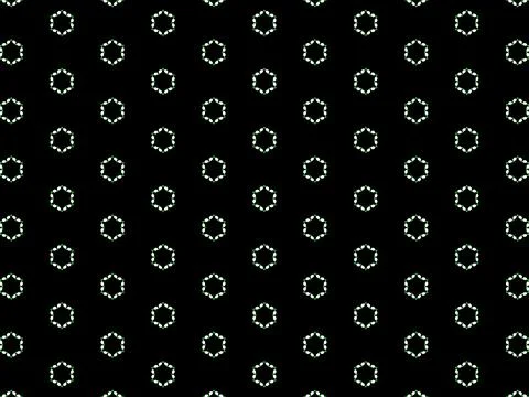 Black geometric background with green simple patterns Stock Illustration