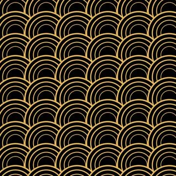 Black geometric background. Vector illustration. Stock Illustration