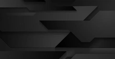 Black geometric corporate abstract background Illustrazione stock