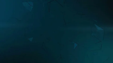 Black geometric figures floating in space. cinematic background. seamless loop. Stock Footage 82460103