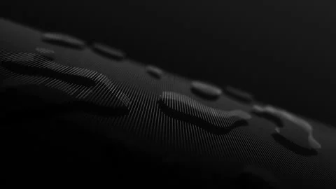 Black geometric plastic black background. Round shapes on black background... Video stock 317405482