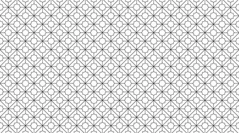 Black geometric shape pattern on a white background Stock Photos