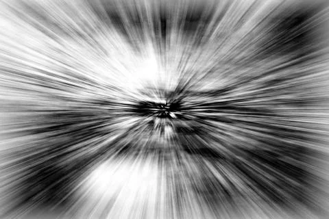 Black geometric shape in speed movement or explosion as cartoon usage on whit Stock Photos