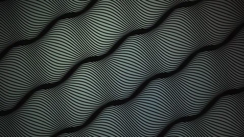 Black geometric wave lines flow in a seamless loop on a gradient Stock Footage 341665578