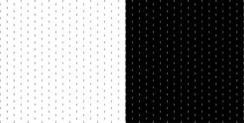 Black geometry seamless strokes pattern on white background. Simple geometric Stock Illustration