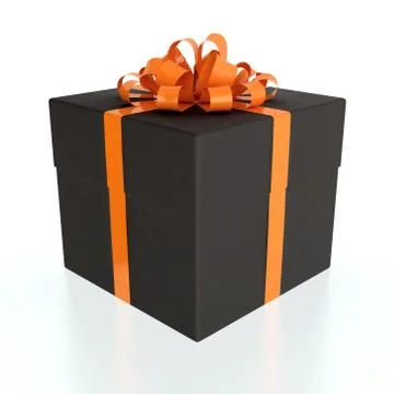 Black gift box Stock Illustration