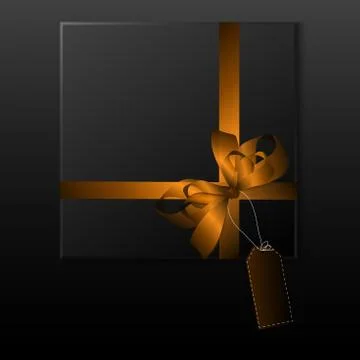 Black gift box Stock Illustration
