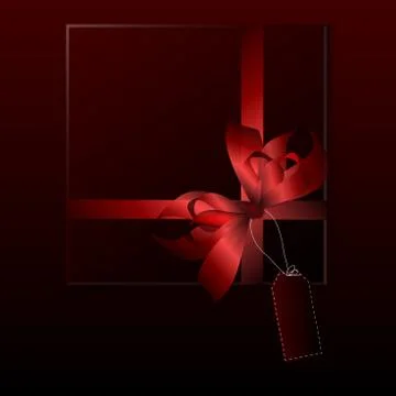 Black gift box Stock Illustration