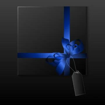 Black gift box Stock Illustration