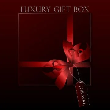 Black gift box Stock Illustration