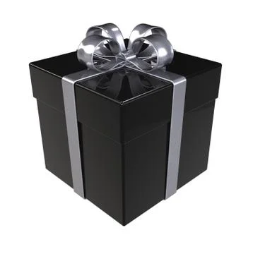 Black Gift Box Stock Illustration