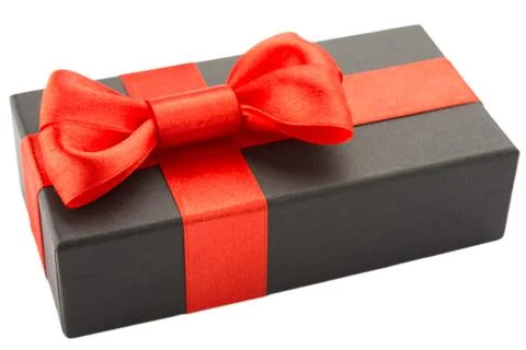 Black gift box Stock-Fotos