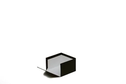 Black gift box. Stock Photos