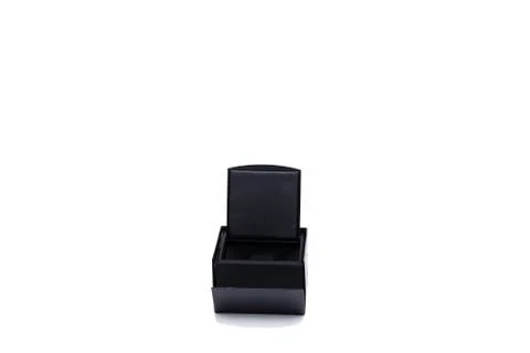 Black gift box. Stock Photos