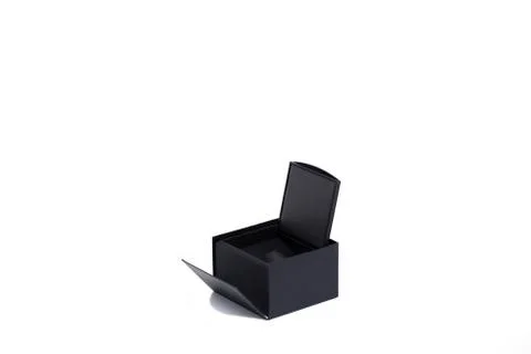 Black gift box. Stock Photos