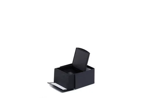 Black gift box. Stock Photos