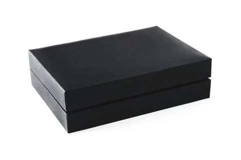 Black gift box Stock Photos