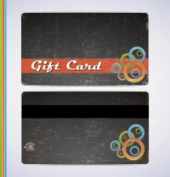 Black Gift Card Stock Illustration