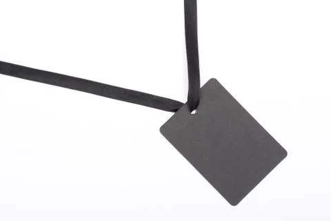Black gift tag Stock Photos