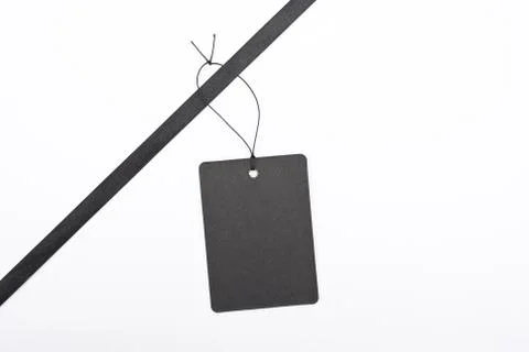 Black gift tag Stock Photos