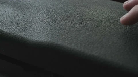 Black gimbal case opening. Stock Footage 137707522