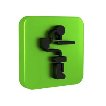 Black Gimbal stabilizer for camera icon isolated on transparent background... Stock Illustration