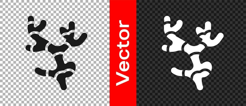 Black Ginger root icon isolated on transparent background.  Vector Иллюстрация